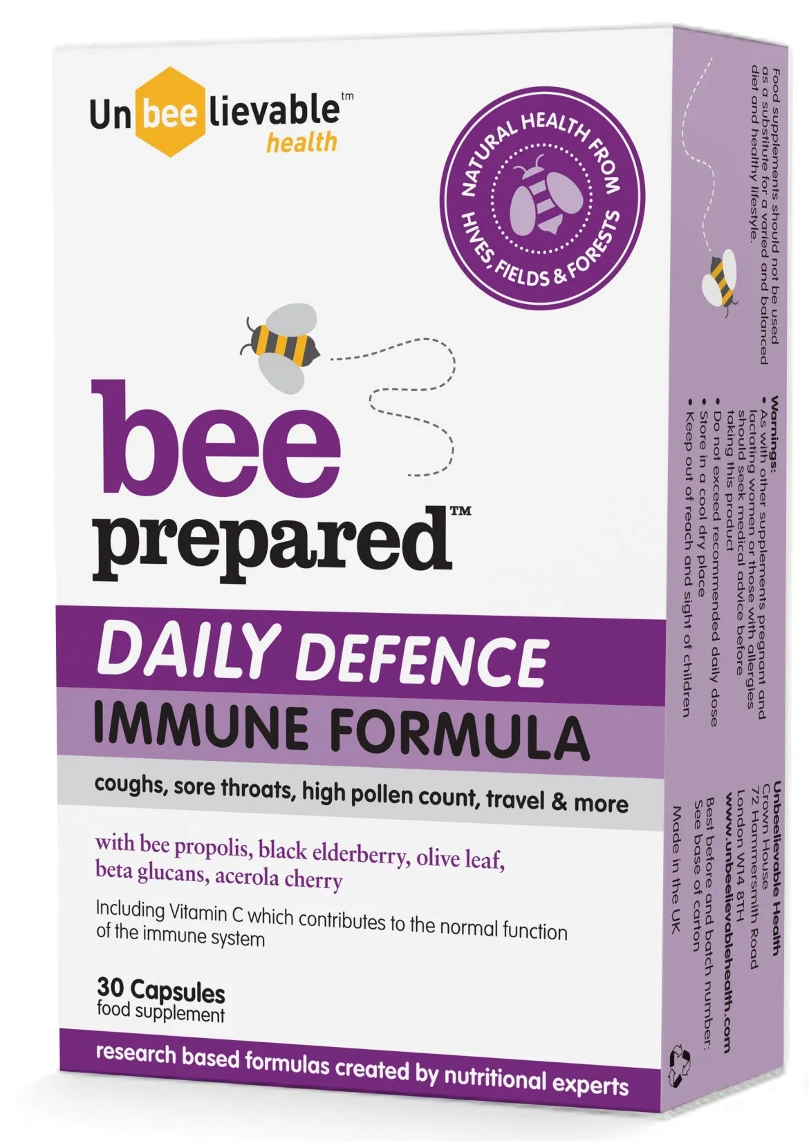 Unbeelievable bee prepared DAILY Defence Immune Formula 30's