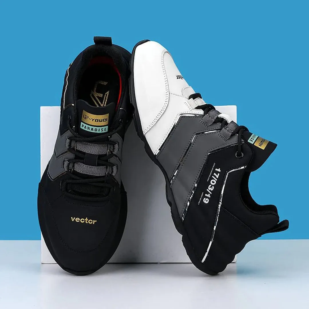 Vector - Men’s Athletic Sneakers - Breathable Mesh - Lightweight Cushioned Sole - Lace-Up Fit