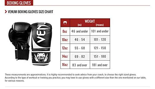Venum US-VENUM-2049-114-12oz Challenger 2.0 Boxing Gloves, Men's 12oz (Black)