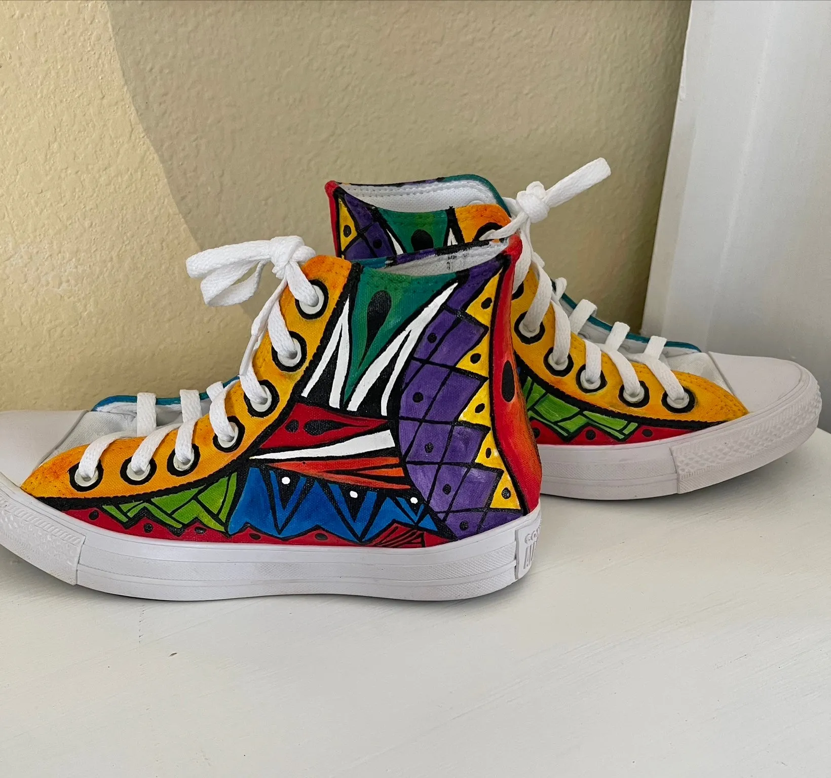 VIA WEARABLE ART TENNIS SHOES -CONVERSE