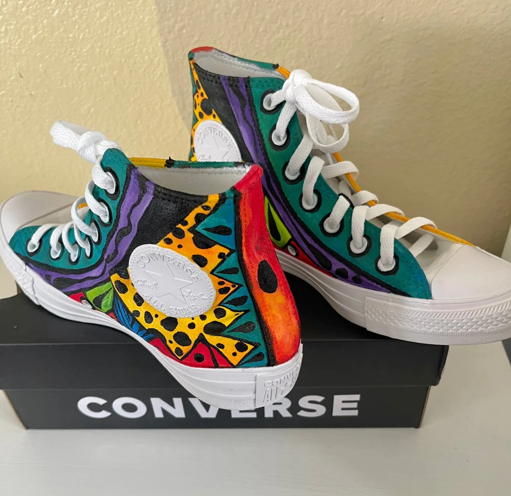 VIA WEARABLE ART TENNIS SHOES -CONVERSE