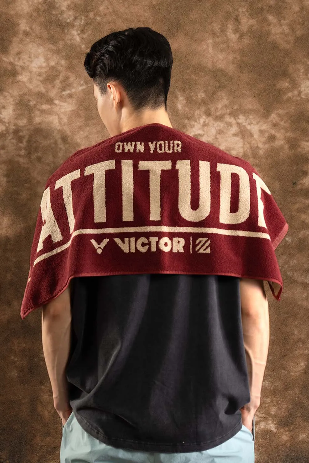 Victor X LZJ Sports Towel TW4514LZJ-D [Dark Red]