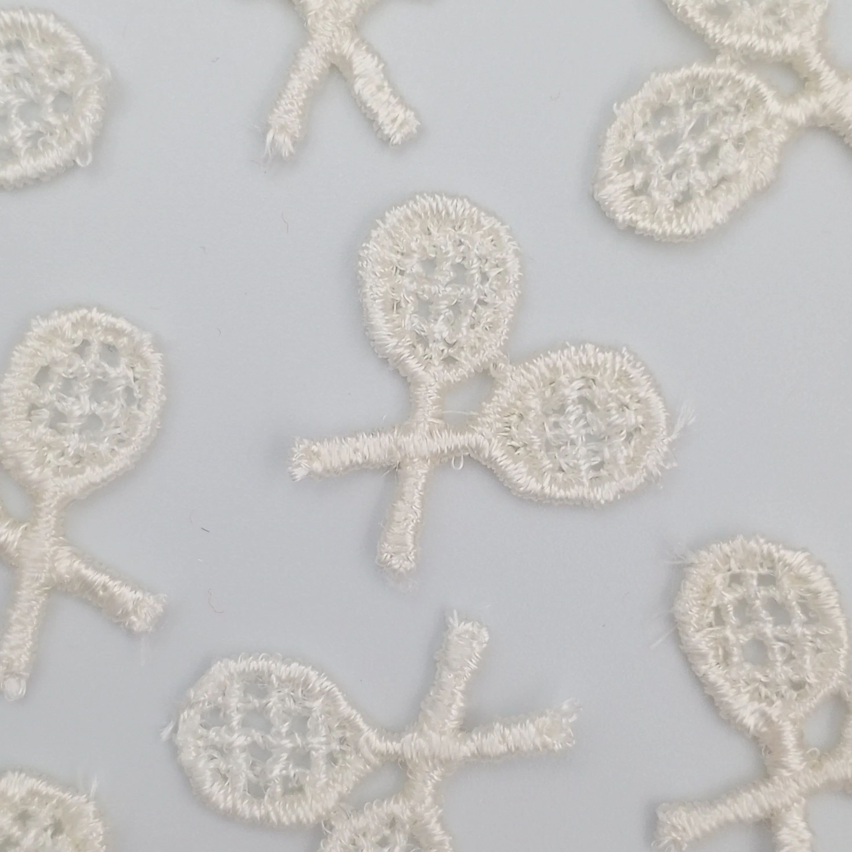 VINTAGE Tennis appliques embroidery White Patches #920
