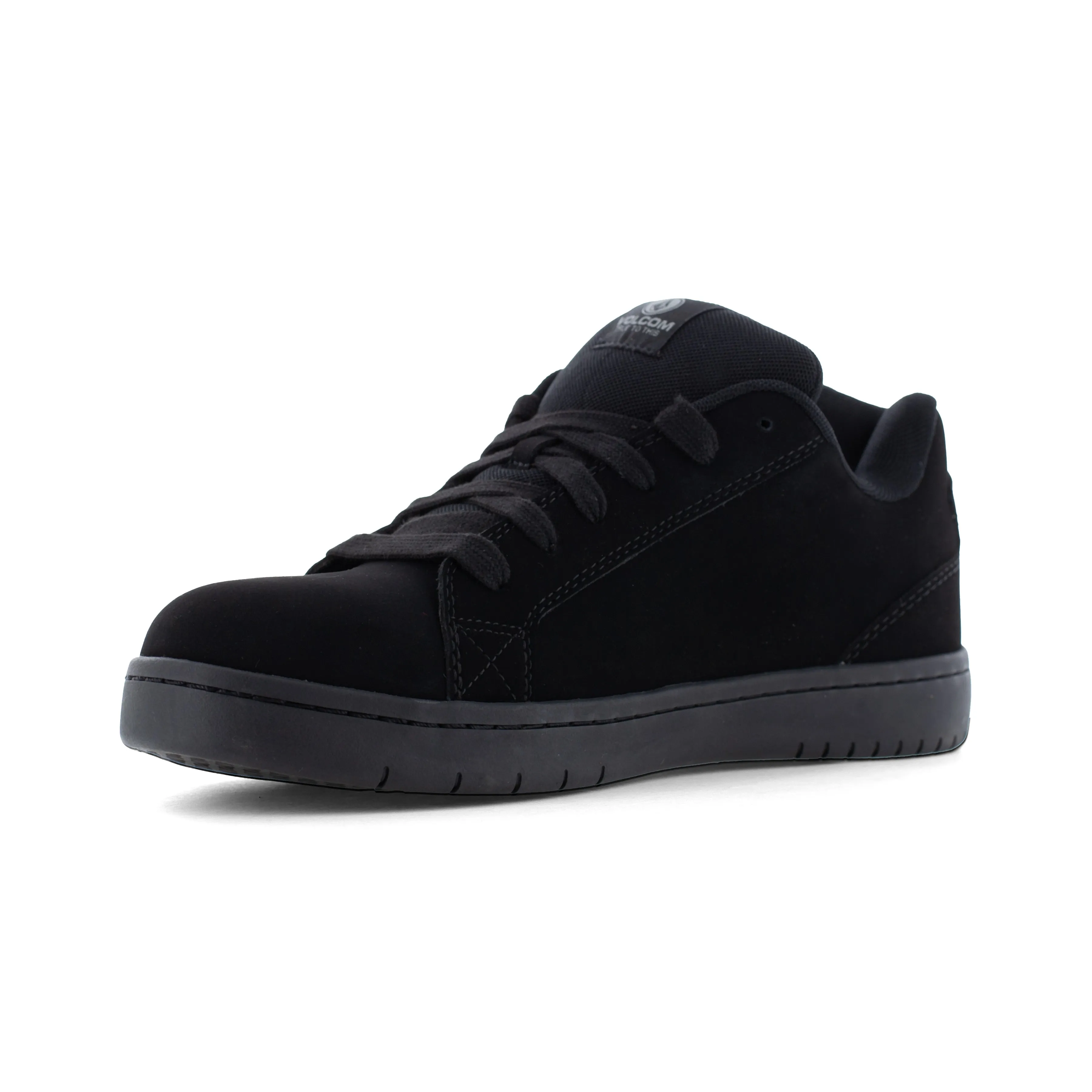 Volcom Men's Stone Op Art Comp Toe Skate Inspired Work Shoe - Black - VM30596