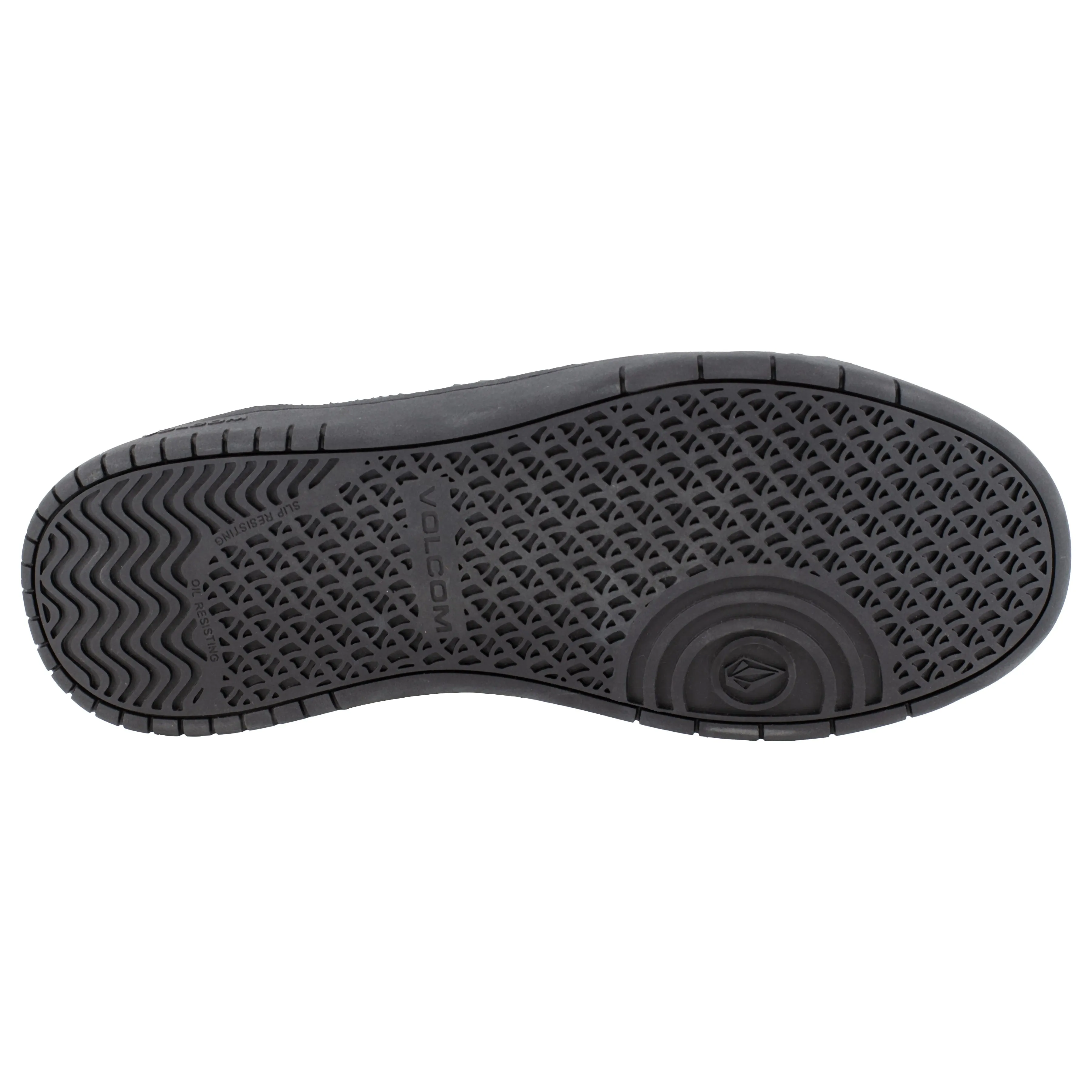 Volcom Men's Stone Op Art Comp Toe Skate Inspired Work Shoe - Black - VM30596