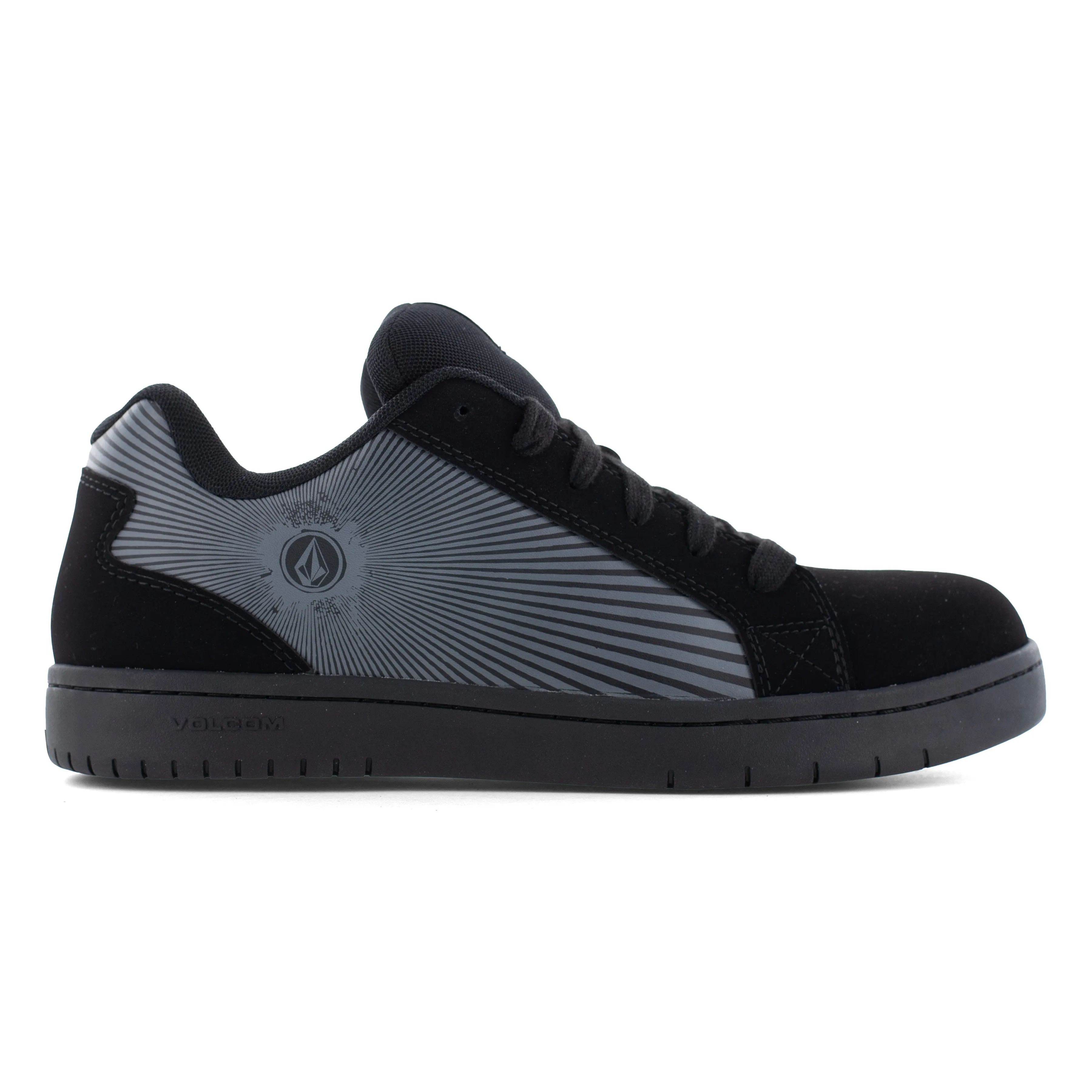 Volcom Men's Stone Op Art Comp Toe Skate Inspired Work Shoe - Black - VM30596