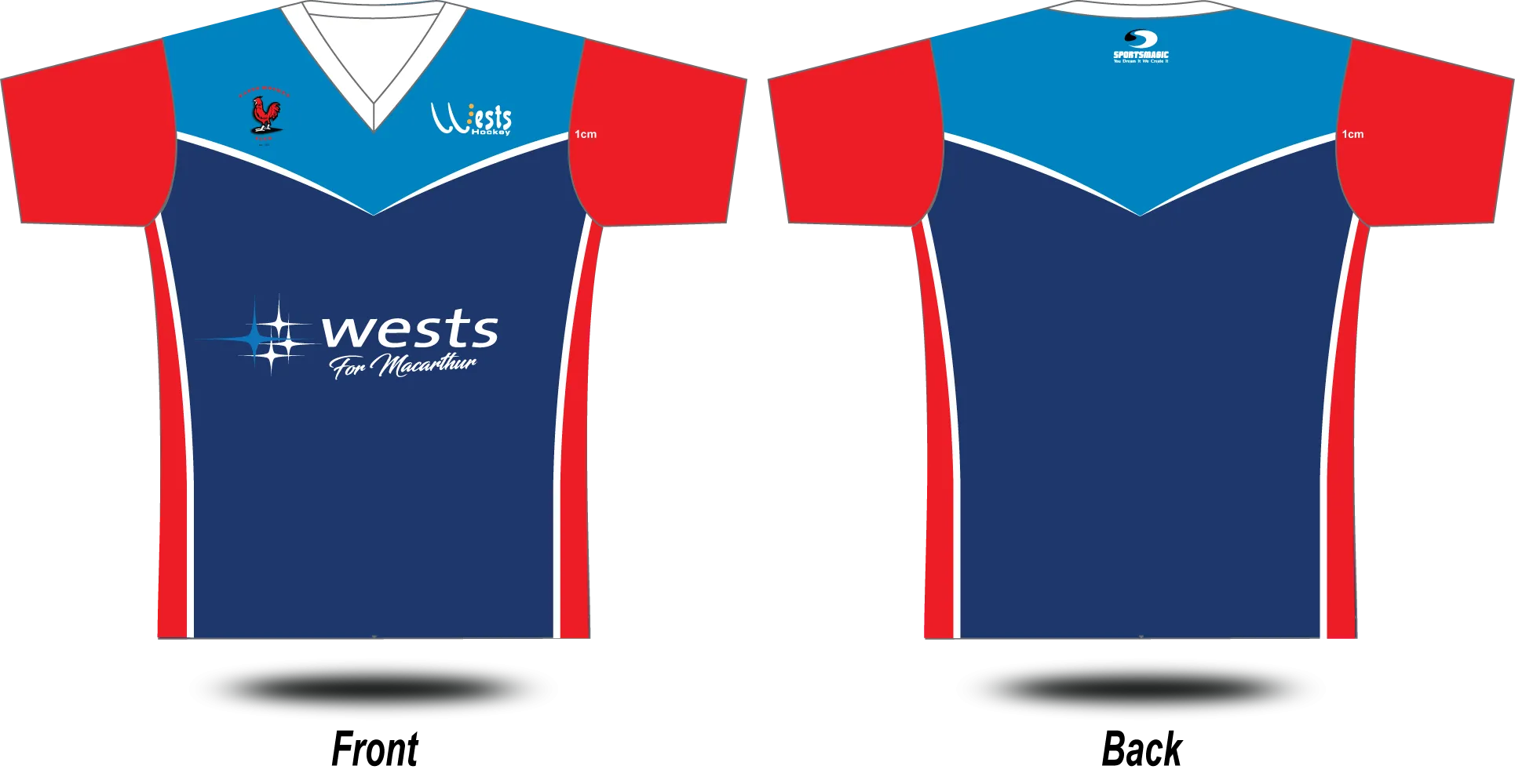 WESTS HOCKEY - 1st Grade Mens Playing Tee