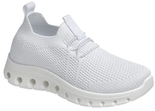 White Slip On Tennis Shoe