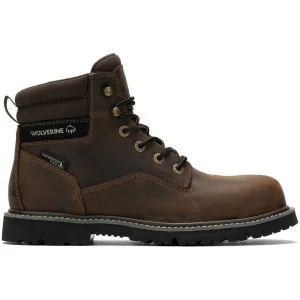 Wolverine Men's Revival 6" Comp Toe WP Work Boot- Brown- W241017