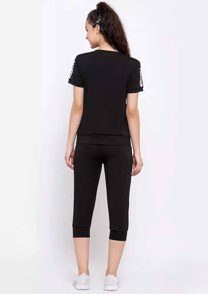 Women 3 Piece Set Tracksuit With Hooded