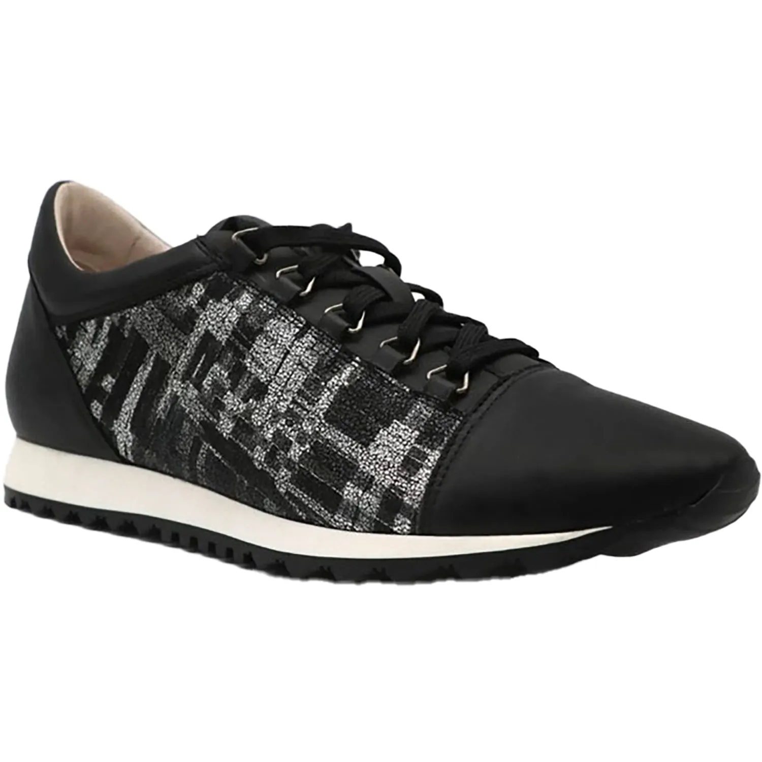 Women's Amalfi Ferruccio Silver/Black Leather