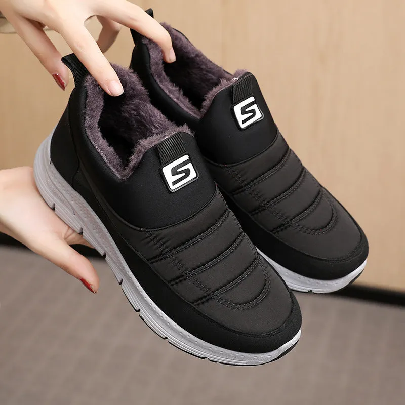 Women's Cotton Winter Warm Fleece-lined Thick Old Women's Shoes