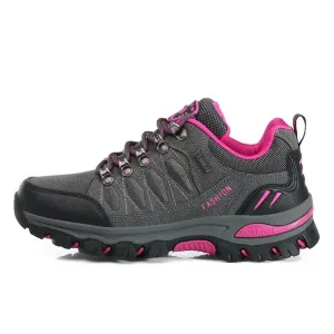 Women's hiking shoes leather mountain sports trekking camping climbing shoes