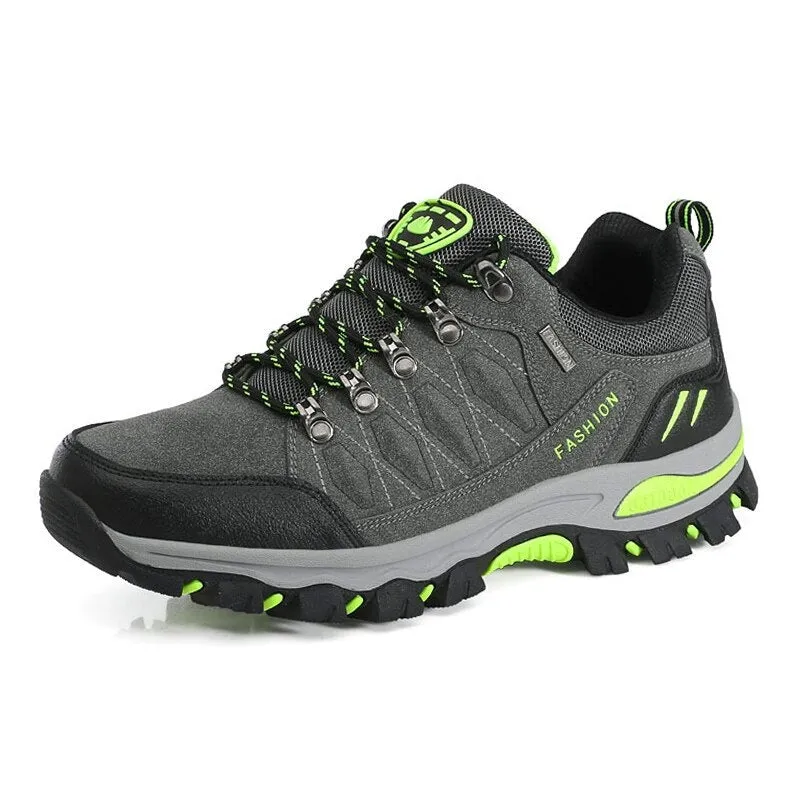 Women's hiking shoes leather mountain sports trekking camping climbing shoes