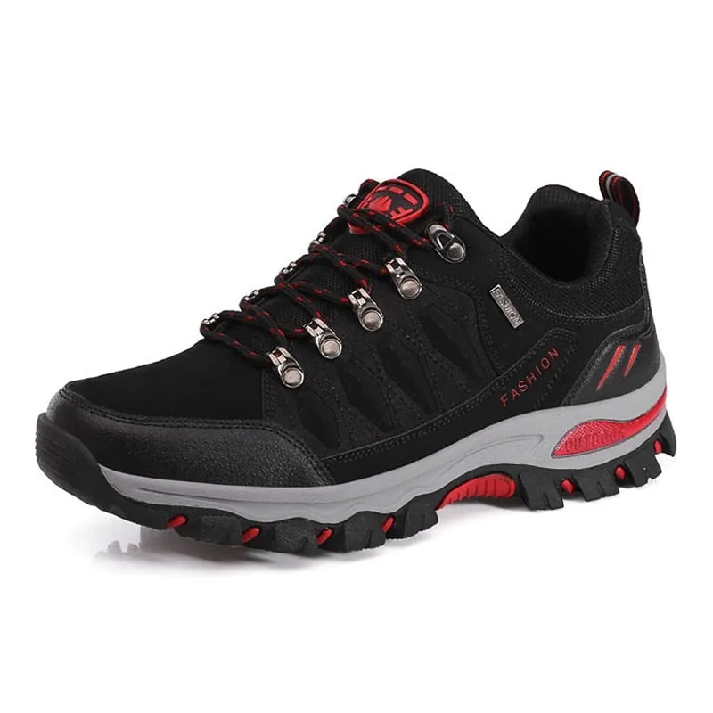 Women's hiking shoes leather mountain sports trekking camping climbing shoes