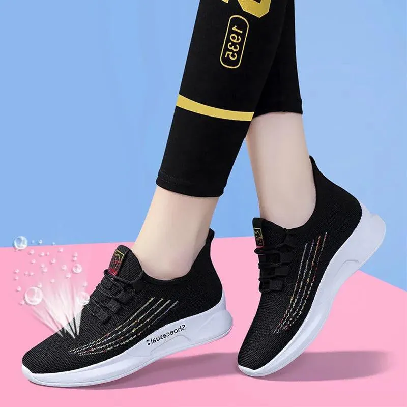 Women's Shoes Summer Breathable Casual Sports Shoes Korean Trend Wild Running Shoes Lightweight Fashion Student Mesh Shoes