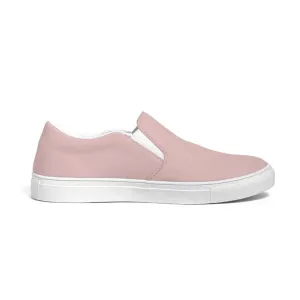 Womens Sneakers - Rose Pink Slip-on Canvas Sports Shoes by inQue.Style