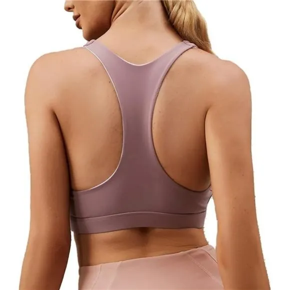 𝅺WOMENS Strappy Sports Bra Mesh Open Back Sports Bra for Workout Yoga Gym