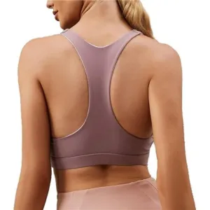 𝅺WOMENS Strappy Sports Bra Mesh Open Back Sports Bra for Workout Yoga Gym