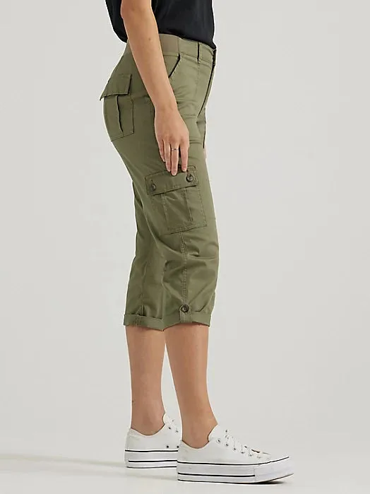 Women's Ultra Lux Comfort with Flex-to-Go Relaxed Fit Cargo Capri - 112346777