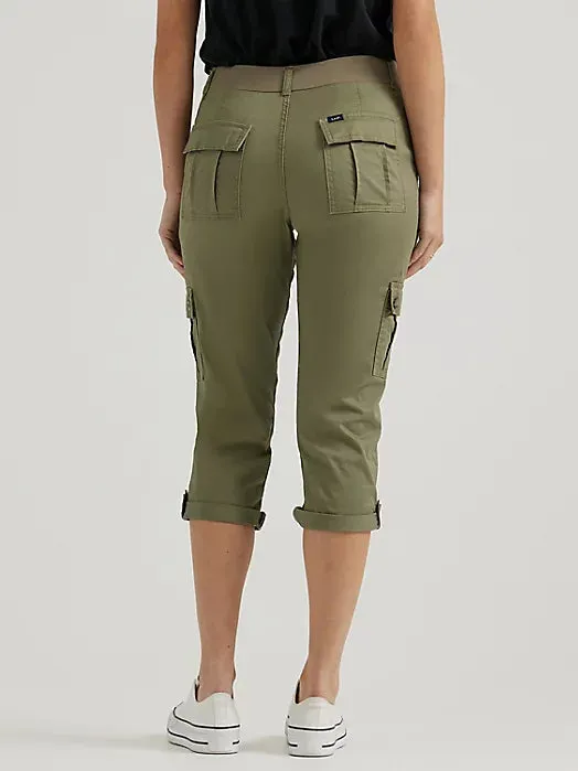 Women's Ultra Lux Comfort with Flex-to-Go Relaxed Fit Cargo Capri - 112346777