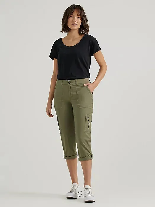 Women's Ultra Lux Comfort with Flex-to-Go Relaxed Fit Cargo Capri - 112346777
