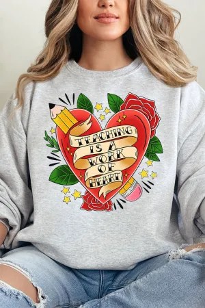 Work Of Heart Roses Unisex NuBlend Crew Sweatshirt