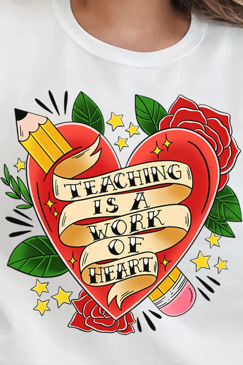 Work Of Heart Roses Unisex NuBlend Crew Sweatshirt