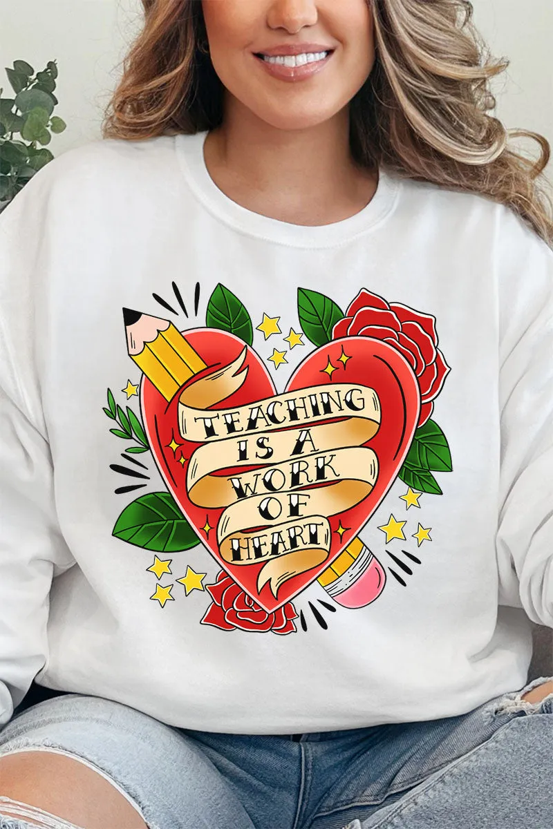 Work Of Heart Roses Unisex NuBlend Crew Sweatshirt