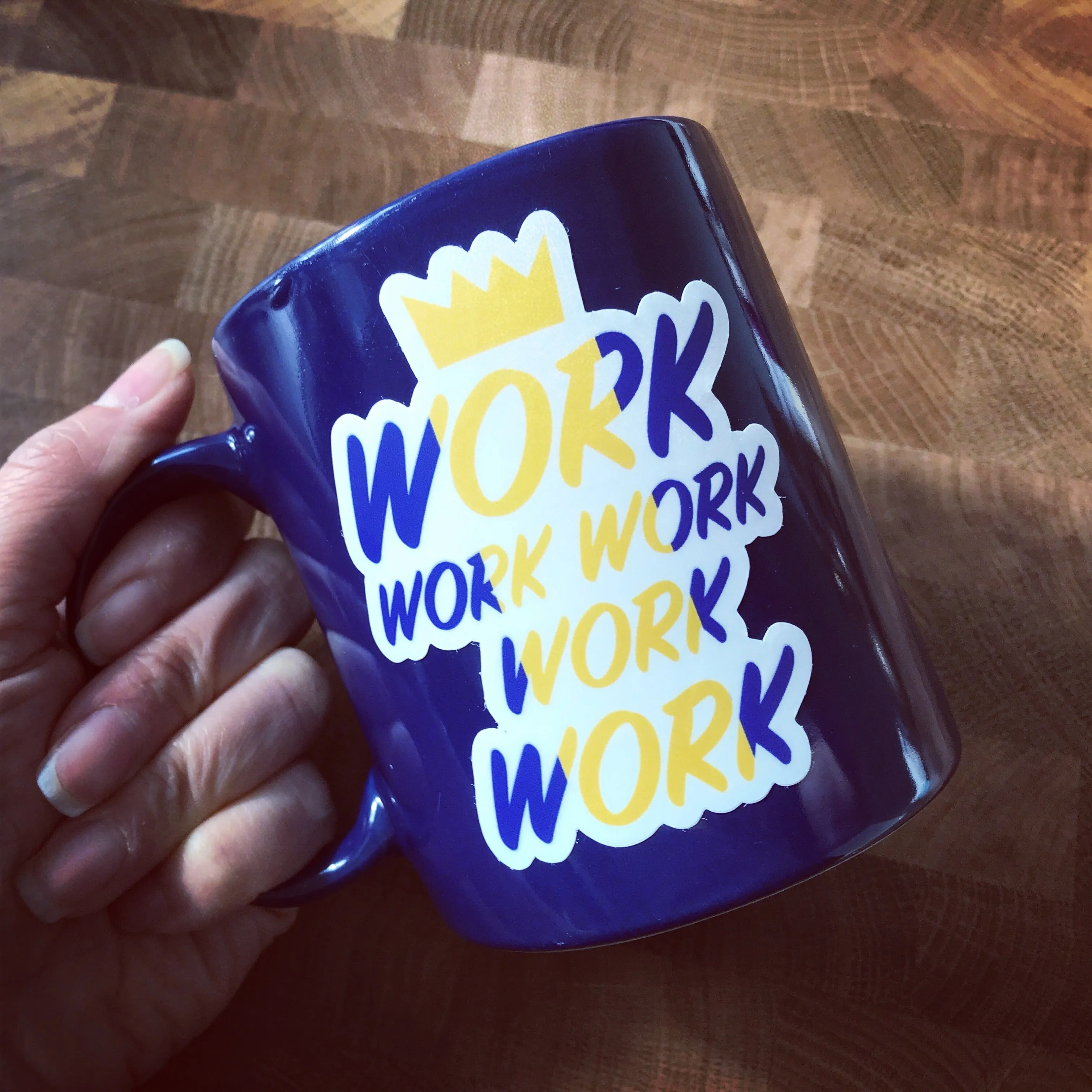 Work Vinyl Sticker