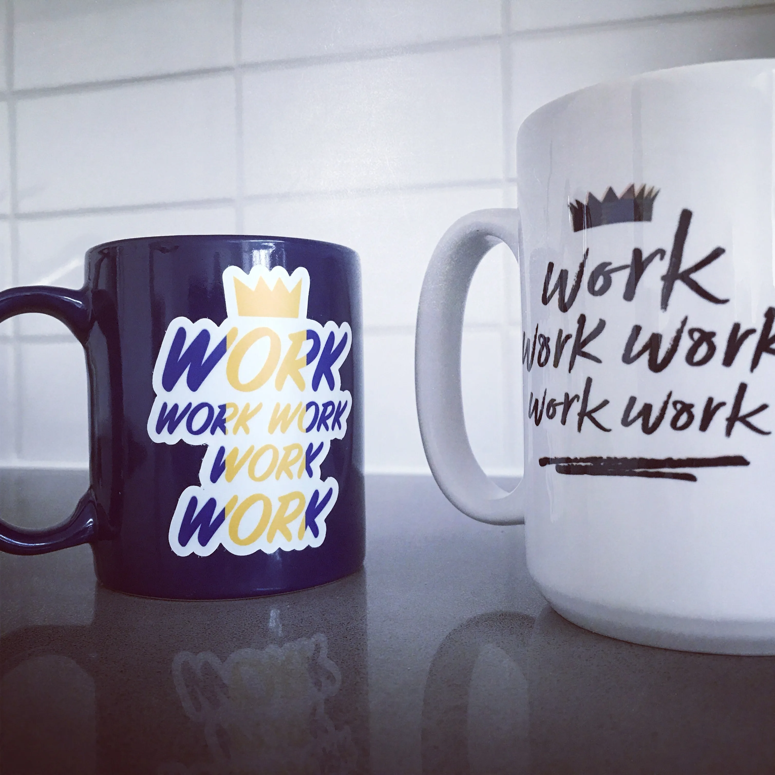 Work Vinyl Sticker