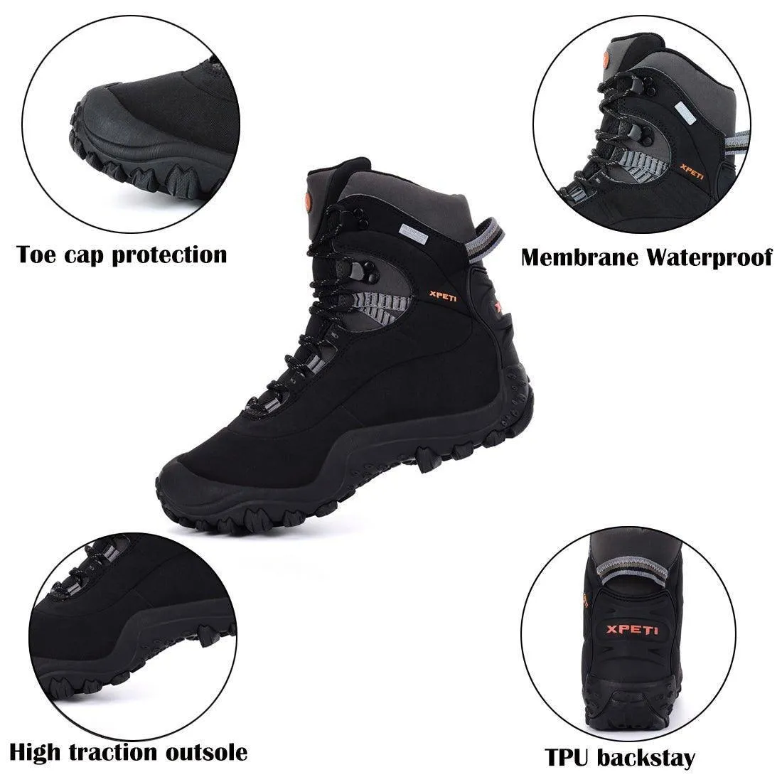 XPETI Men's Thermator 8” Waterproof Hiking Boots