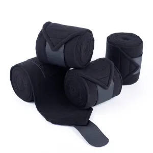Y.J TAILS Horse Leg Polo Wraps Soft Fleece Equestrian Polo Bandage Wrap Set of 4pcs