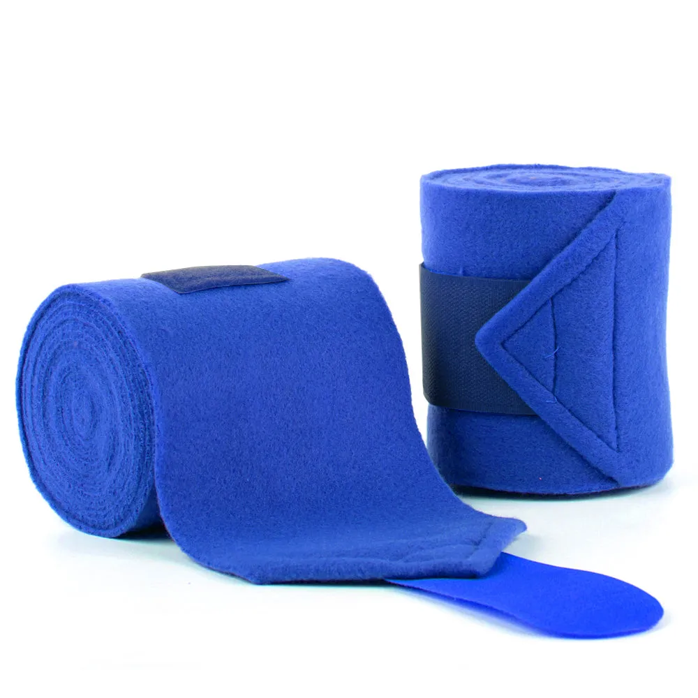 Y.J TAILS Horse Leg Polo Wraps Soft Fleece Equestrian Polo Bandage Wrap Set of 4pcs