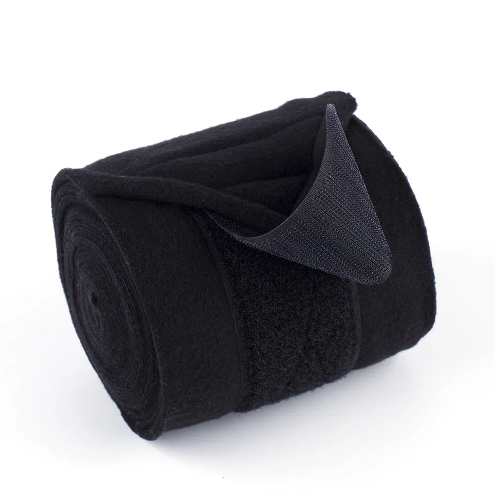 Y.J TAILS Horse Leg Polo Wraps Soft Fleece Equestrian Polo Bandage Wrap Set of 4pcs