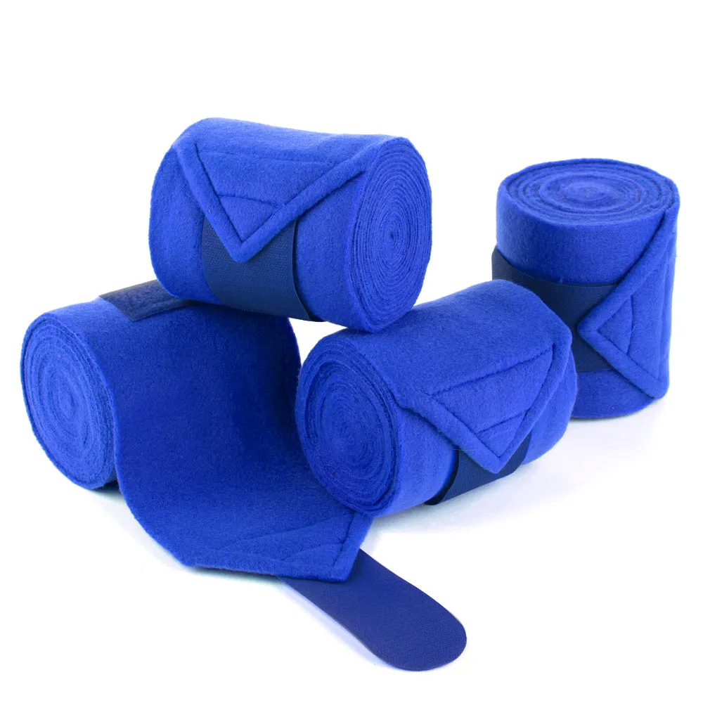 Y.J TAILS Horse Leg Polo Wraps Soft Fleece Equestrian Polo Bandage Wrap Set of 4pcs