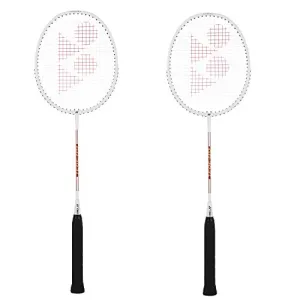 YONEX GR 303 Aluminum Tennis Badminton Racquet (White) - Pack of 2