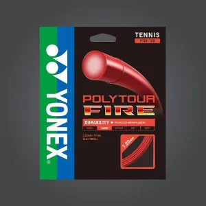 Yonex Polytour Fire 120 Tennis Strings [Red]