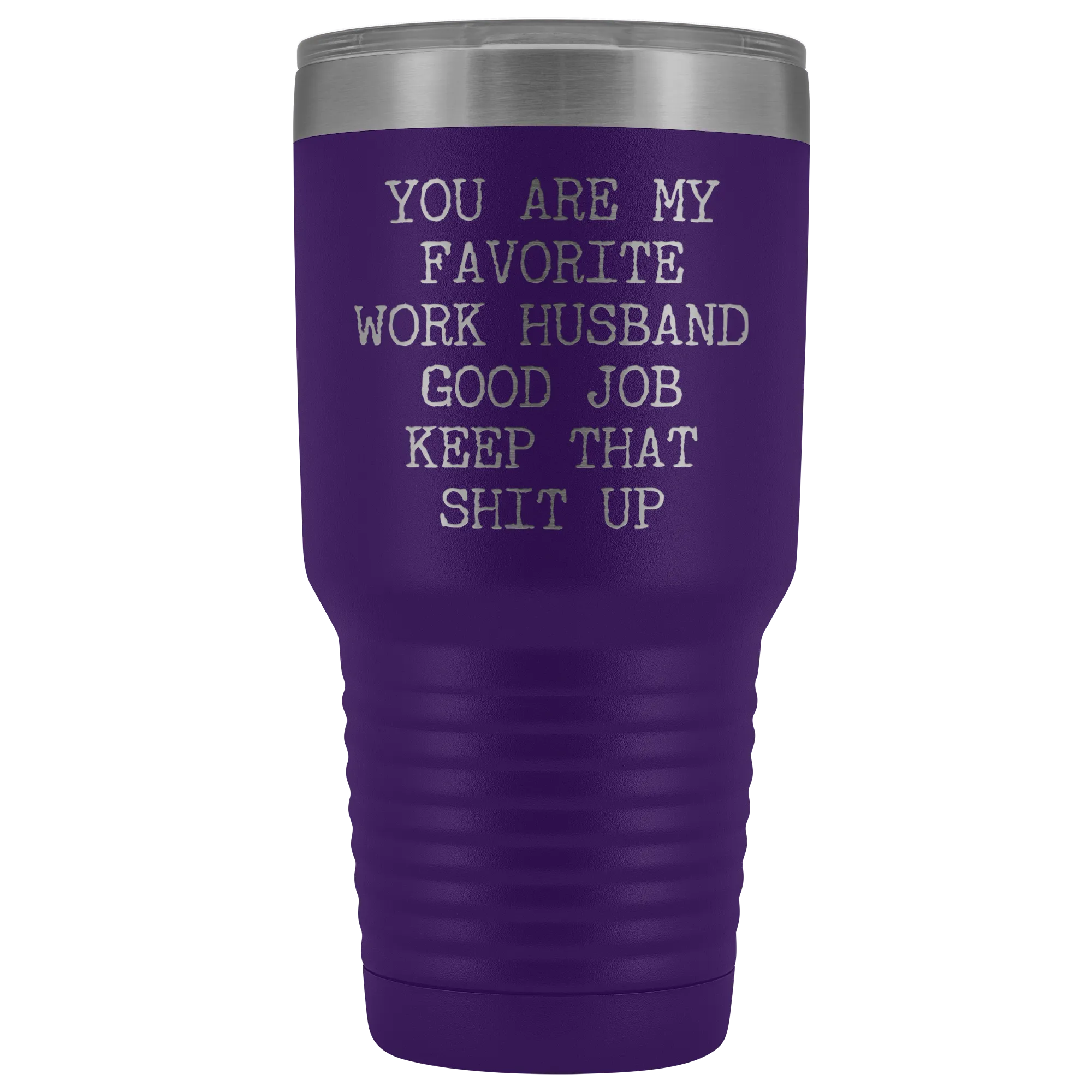 You are My Favorite Work Husband Mug Funny Coworker Gift for Colleague Office Tumbler Insulated Hot Cold Travel Coffee Cup 30oz BPA Free