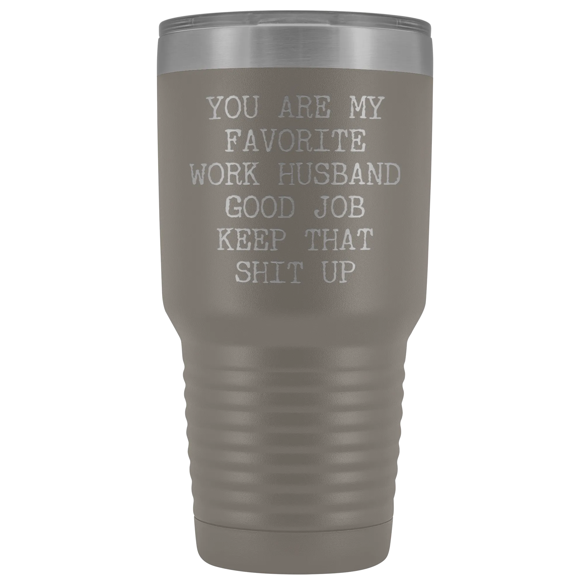You are My Favorite Work Husband Mug Funny Coworker Gift for Colleague Office Tumbler Insulated Hot Cold Travel Coffee Cup 30oz BPA Free