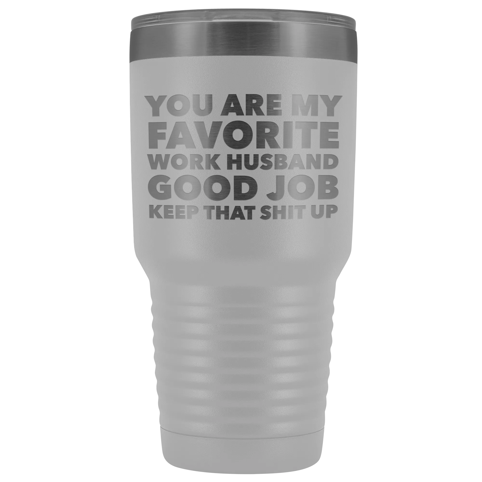 You are My Favorite Work Husband Tumbler Funny Coworker Gifts Metal Mug Insulated Hot Cold Travel Coffee Cup 30oz BPA Free