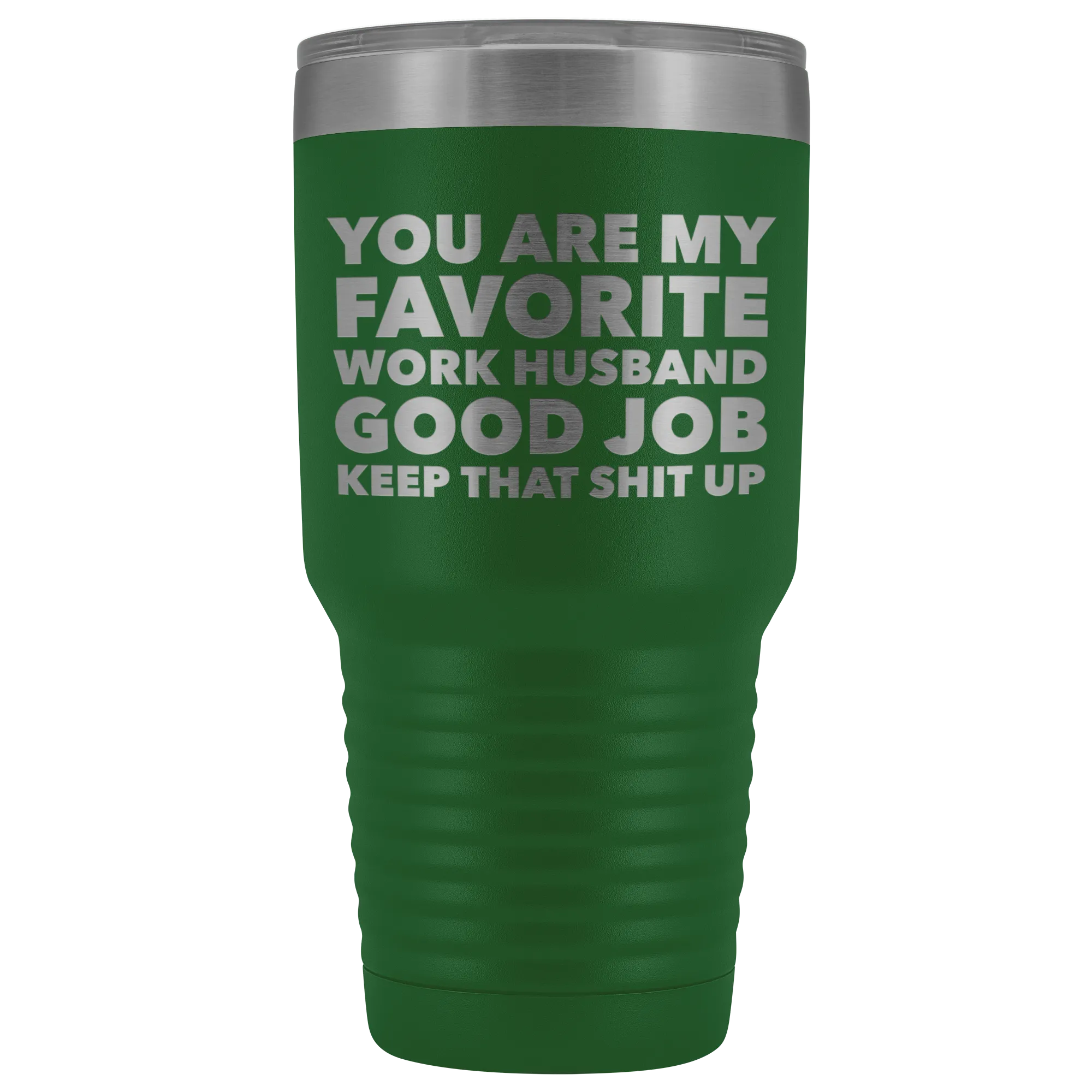 You are My Favorite Work Husband Tumbler Funny Coworker Gifts Metal Mug Insulated Hot Cold Travel Coffee Cup 30oz BPA Free