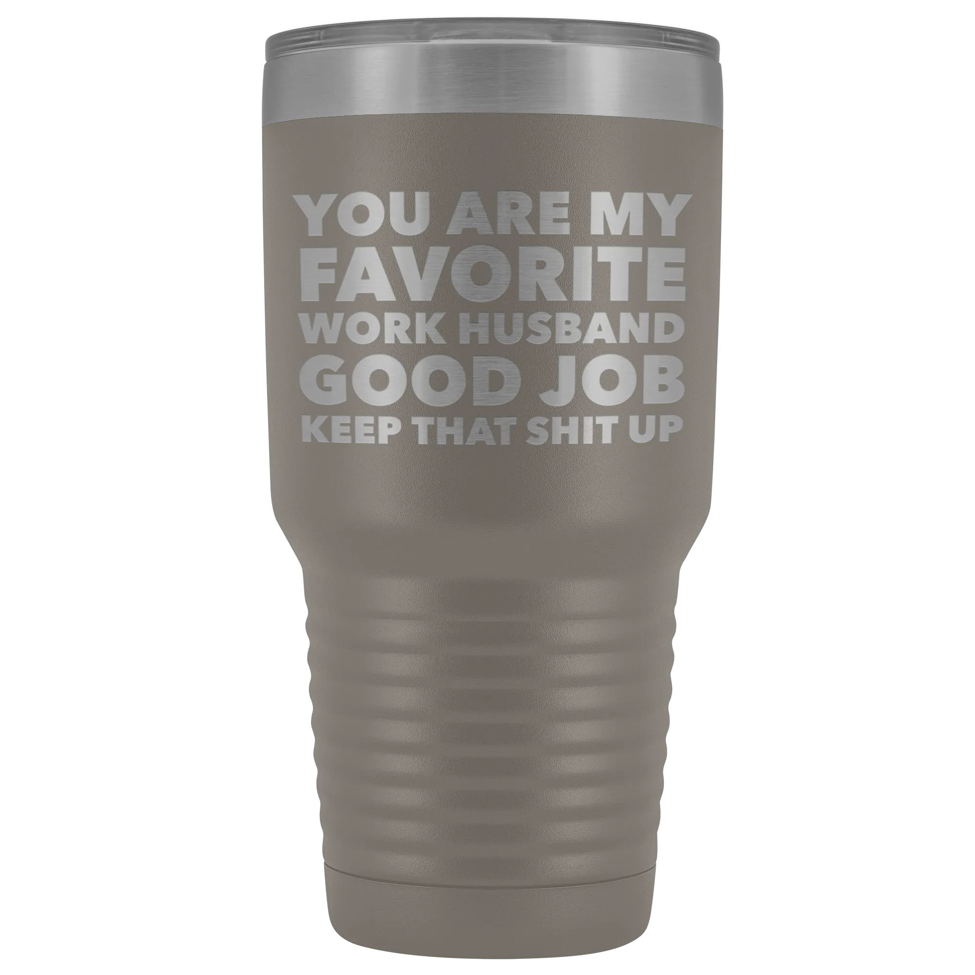 You are My Favorite Work Husband Tumbler Funny Coworker Gifts Metal Mug Insulated Hot Cold Travel Coffee Cup 30oz BPA Free