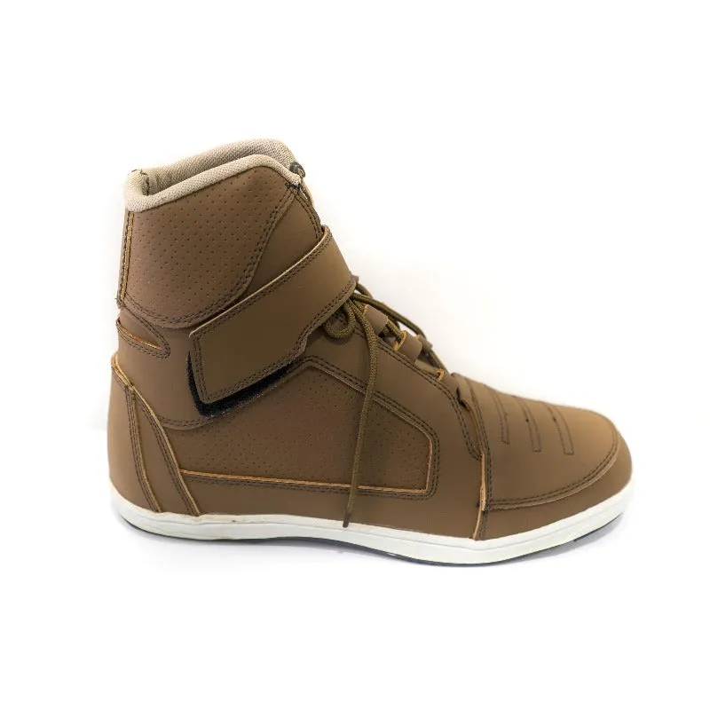 Zapatos Moto Qatar Negro/Blanco/Rojo KMZ