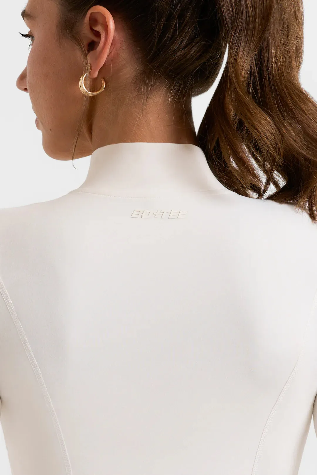 Zip Up Jacket in White